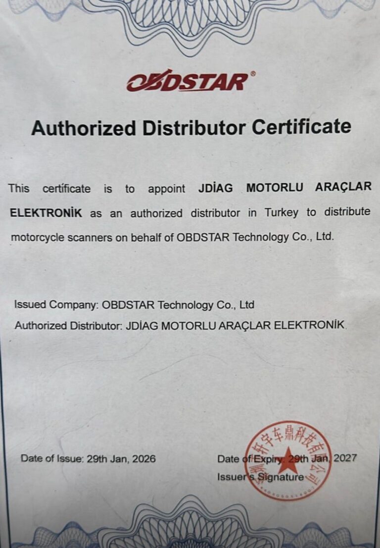 OBDSTAR MotoMaster Motosiklet Arıza Tespit Cihazı